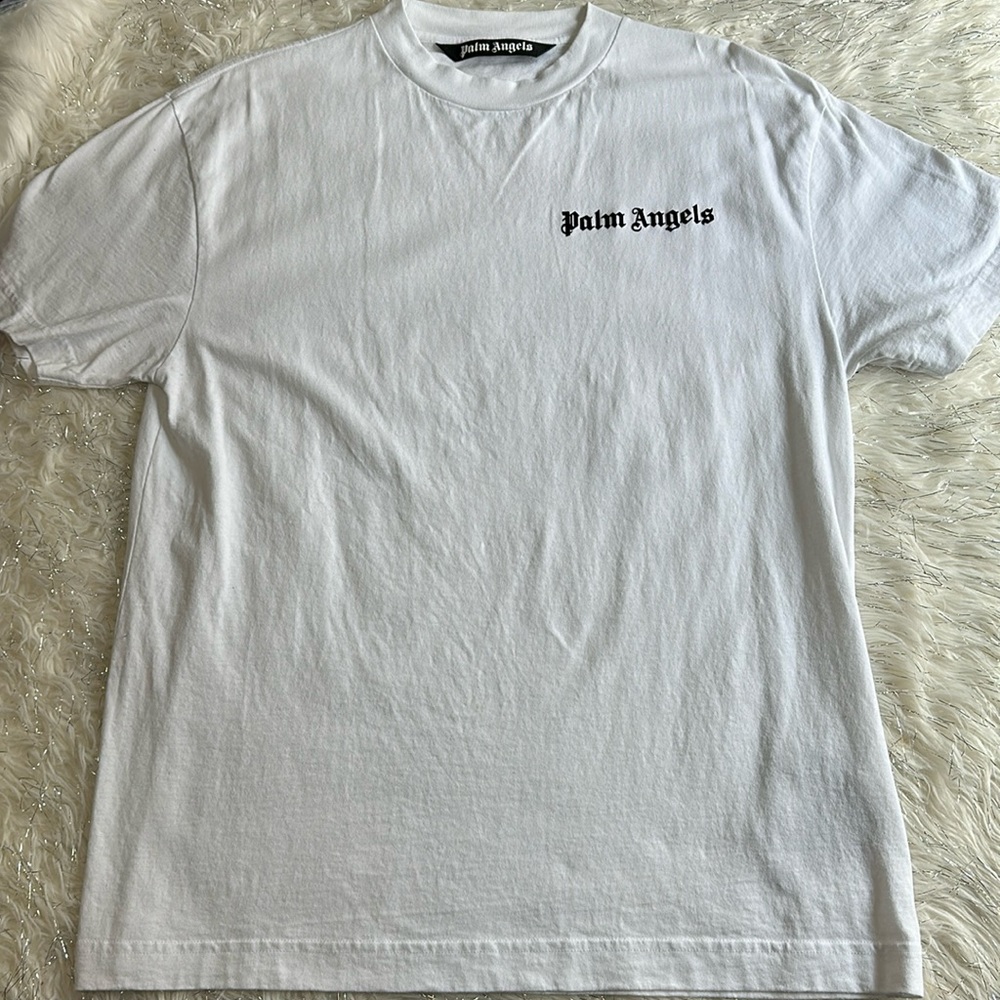 Authentic Palm angels the classic T-shirt logo tee white